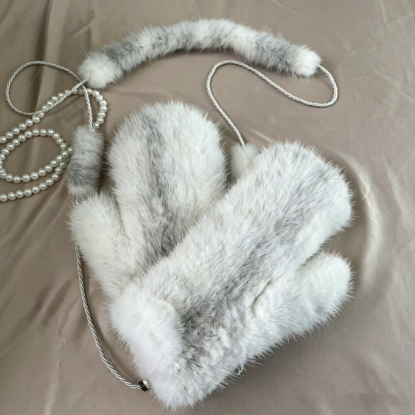 New Women  Genuine Knitted Mink Fur Mittens Winter Warm Lady  Mink Fur Fashion Lady Gloves Handmade Knit Fur Mitten