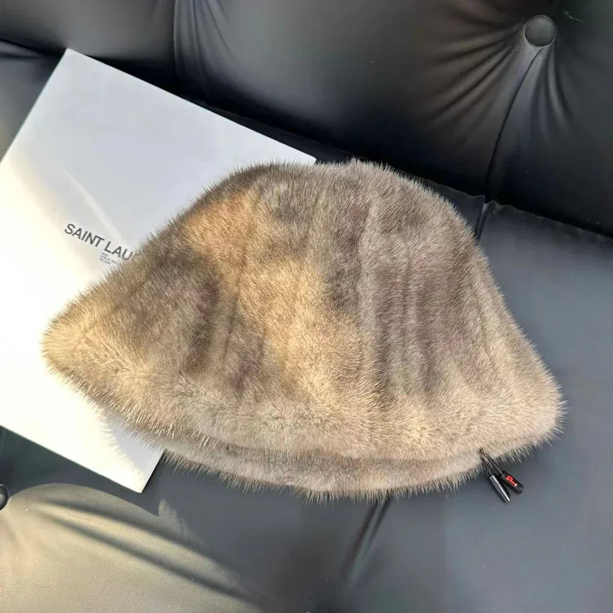 Sombreros de invierno para mujer de nuevo estilo, de piel de visón, gorros de cubo, gorro de visón natural cálido, gorra de piel de visón auténtica a la moda para exteriores